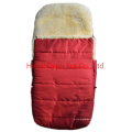 Natural Sheepskin Fur Baby Sleeping Bag in Winter